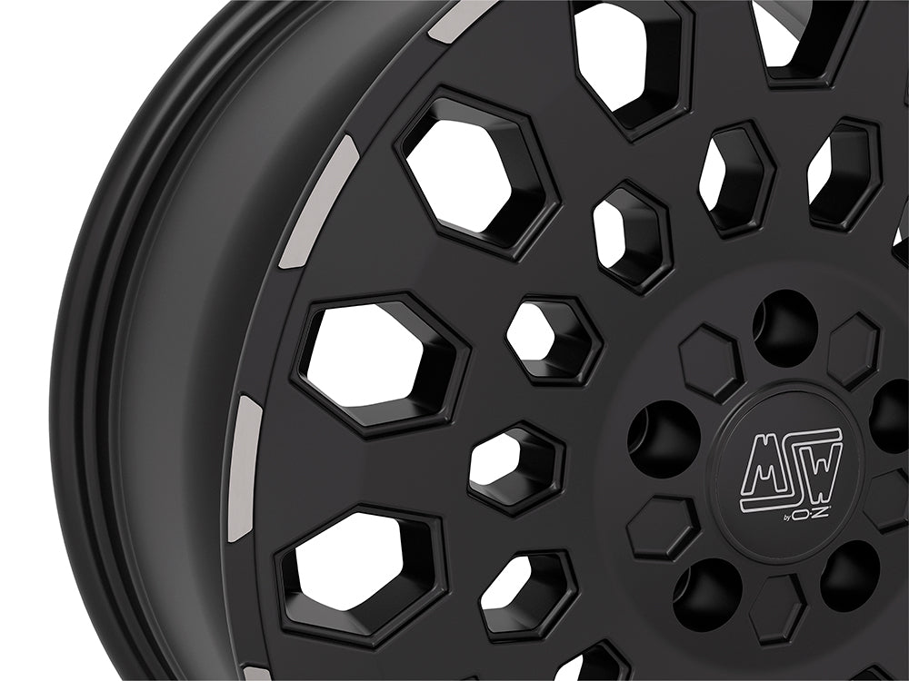Alu kola MSW MSW 99 VAN 6.5x16 5x130 ET55 Matt Black Lip Polished