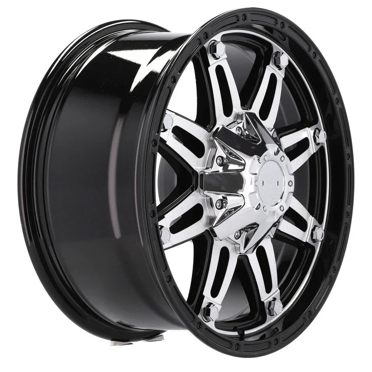 Alu kola pro Offroad QC801 8x17 6x135 ET0 110.1 Black Polished | Wheelsup.cz