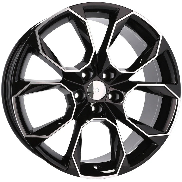 Alu kola pro Škoda SK516 8x18 5x112 ET45 57.1 Black Polished | Wheelsup.cz