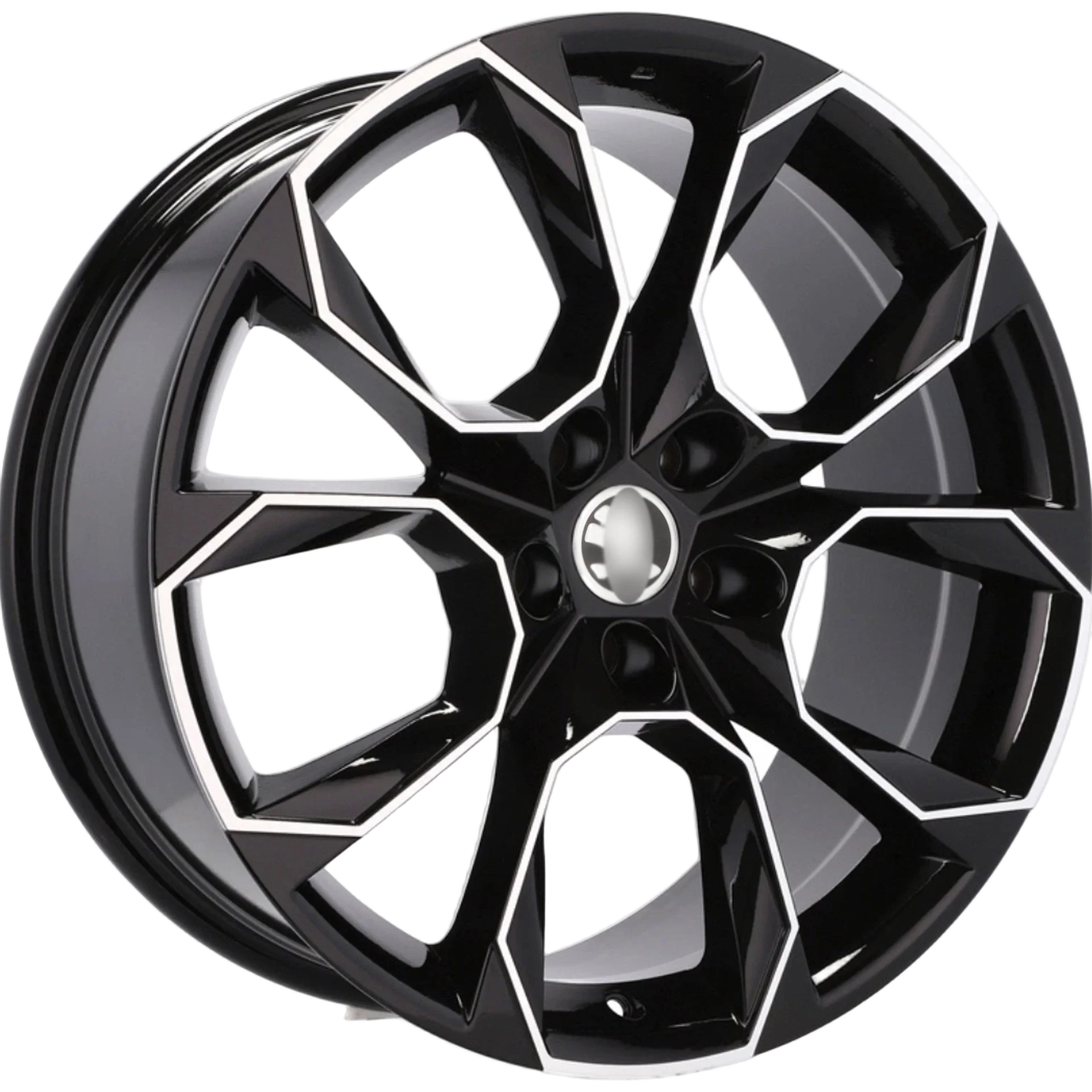 Alu kola pro Škoda SK516 7x17 5x100 ET40 57.1 Black Polished | Wheelsup.cz
