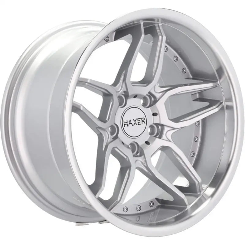 Alu kola HAXER SSA01 10x18 5x120 ET15 74.1 Silver & Polished Lip | Wheelsup.cz