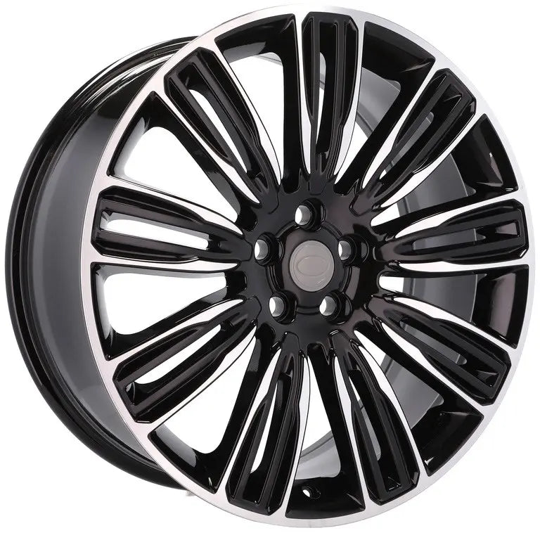 Alu kola pro Land Rover XE136 9.5x22 5x108 ET45 63.4 Black Polished | Wheelsup.cz