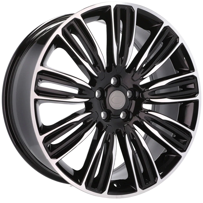 Alu kola pro Land Rover XE136 9.5x22 5x120 ET42.5 72.6 Black Polished | Wheelsup.cz