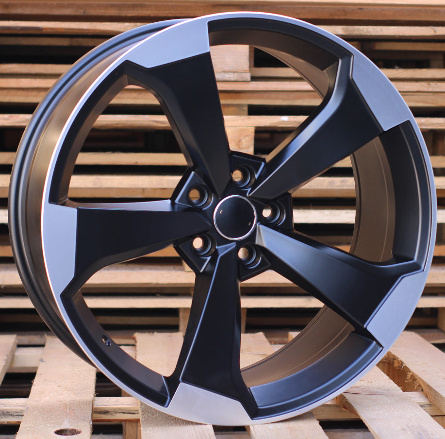 Alu kola Audi XE351 9x20 5x112 ET35 Black Polished Half Matt-Alu kola-WheelsUp