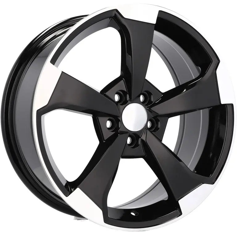 Alu kola pro Audi XE351 8x18 5x112 ET35 66.6 Black Polished | Wheelsup.cz