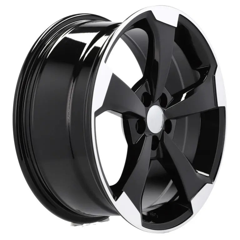 Alu kola pro Audi XE351 8x18 5x112 ET40 66.6 Black Polished | Wheelsup.cz