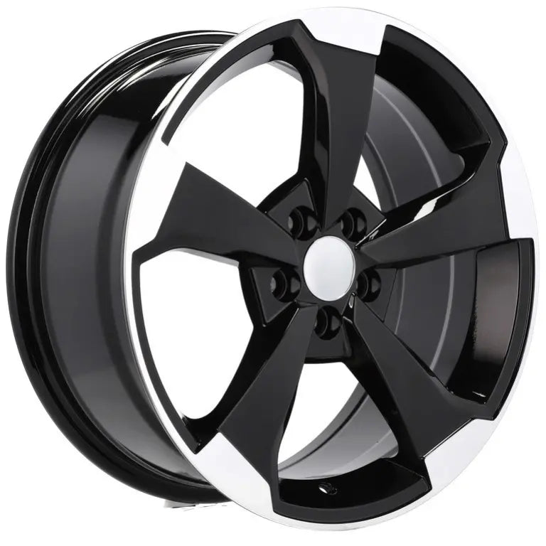 Alu kola pro Audi XE351 8x18 5x112 ET35 66.6 Black Polished | Wheelsup.cz