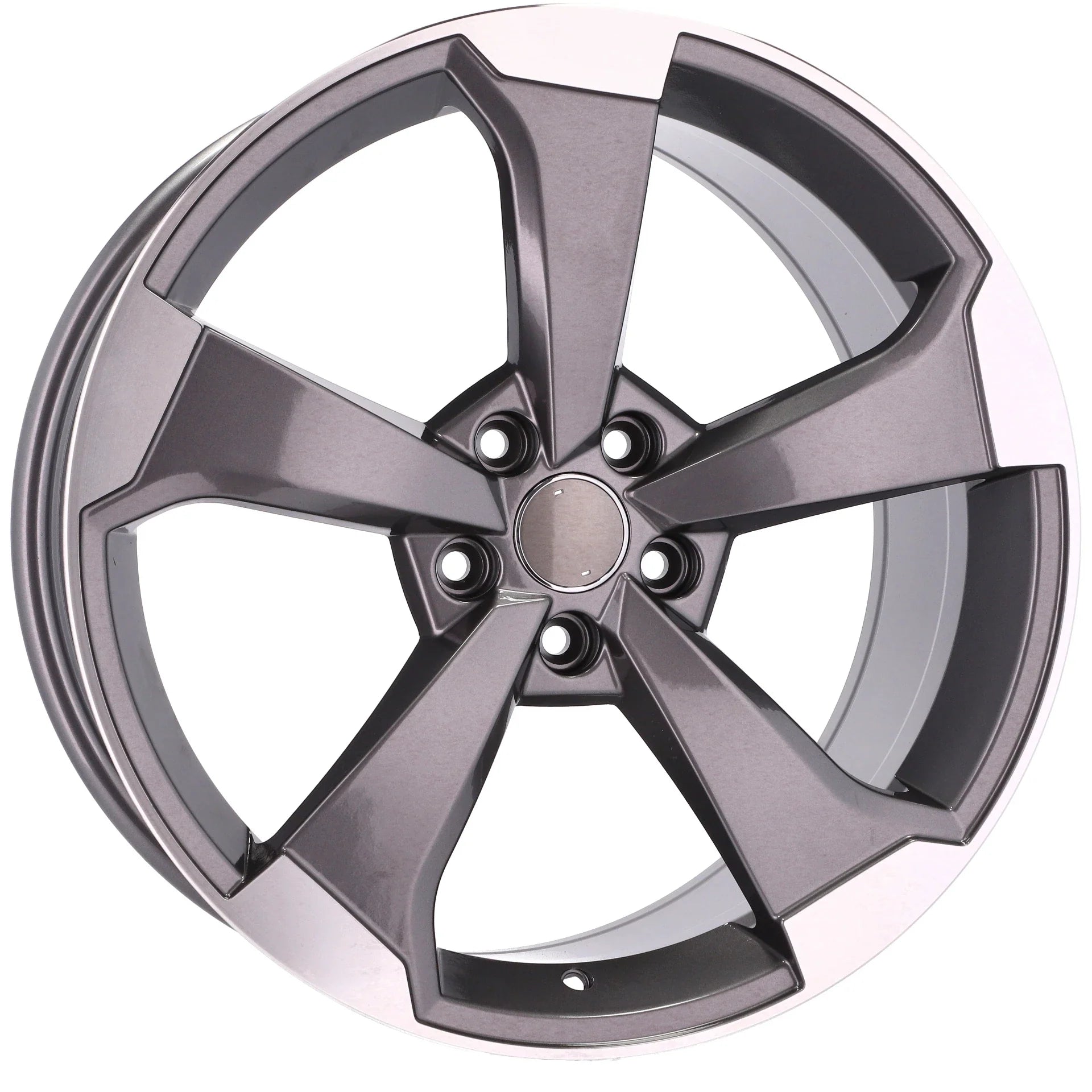 Alu kola pro Audi XE351 8x18 5x112 ET45 66.6 Grey Polished Half Matt | Wheelsup.cz