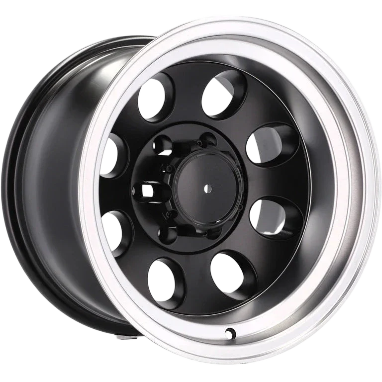 Alu kola pro Offroad XF171 8x15 5x114.3 ET-20 83.1 Black Half Matt & Polished Lip