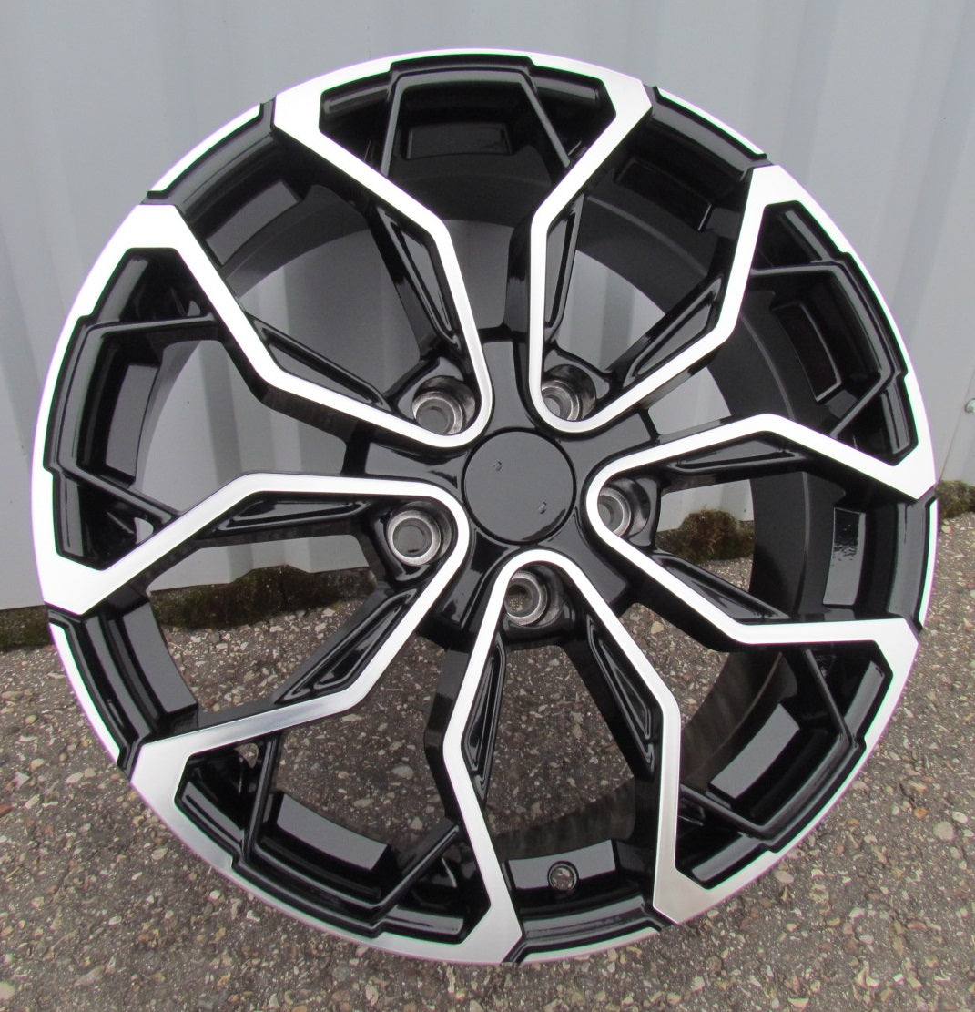 Alu kola pro Renault XF260 7x17 4x100 ET44 Black Polished