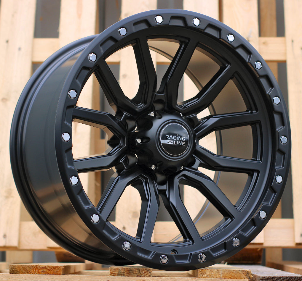 Alu kola pro Offroad Y0156 10x18 6x139.7 ET-18 Black Half Matt
