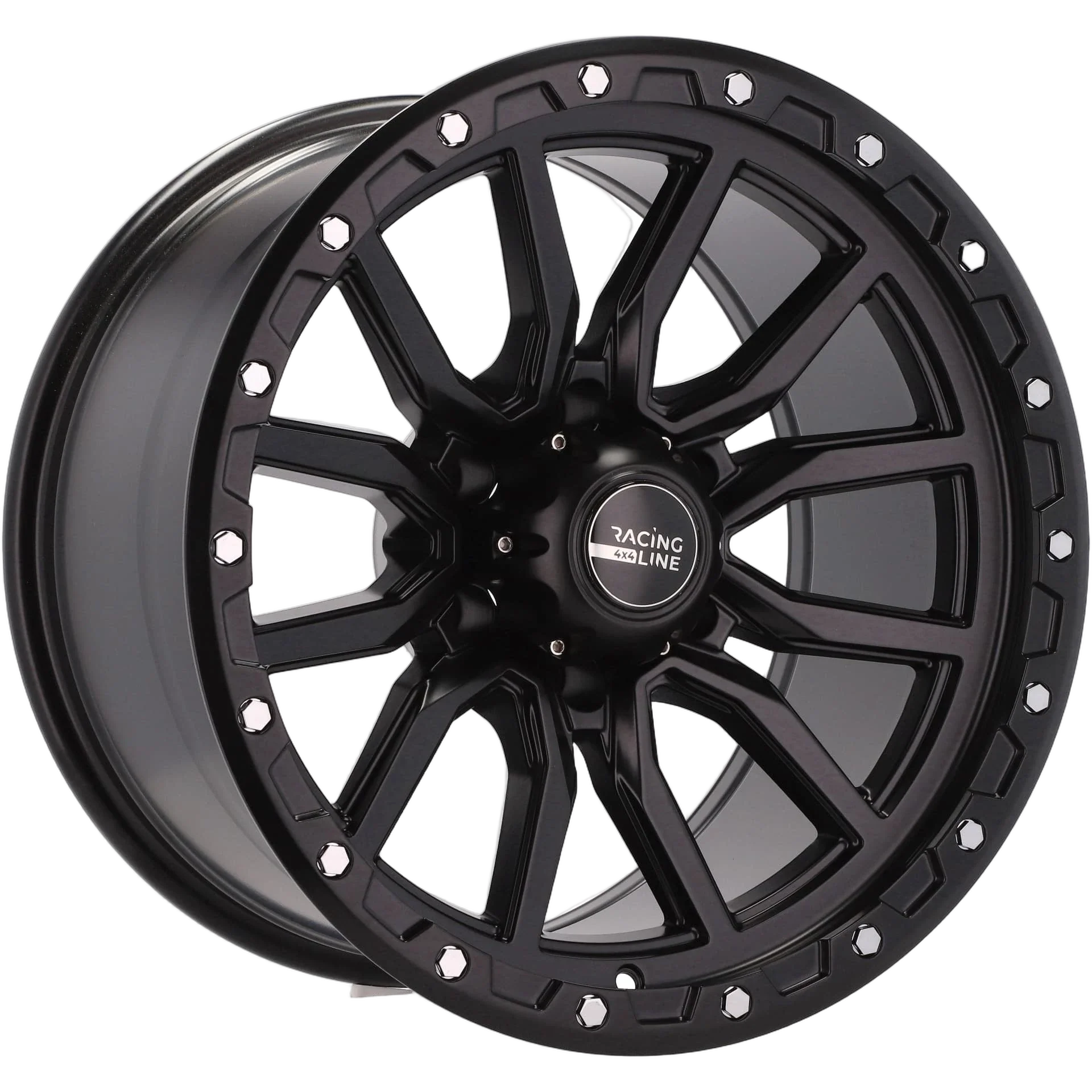 Alu kola pro Offroad Y0156 10x18 6x139.7 ET-18 110.1 Black Half Matt | Wheelsup.cz