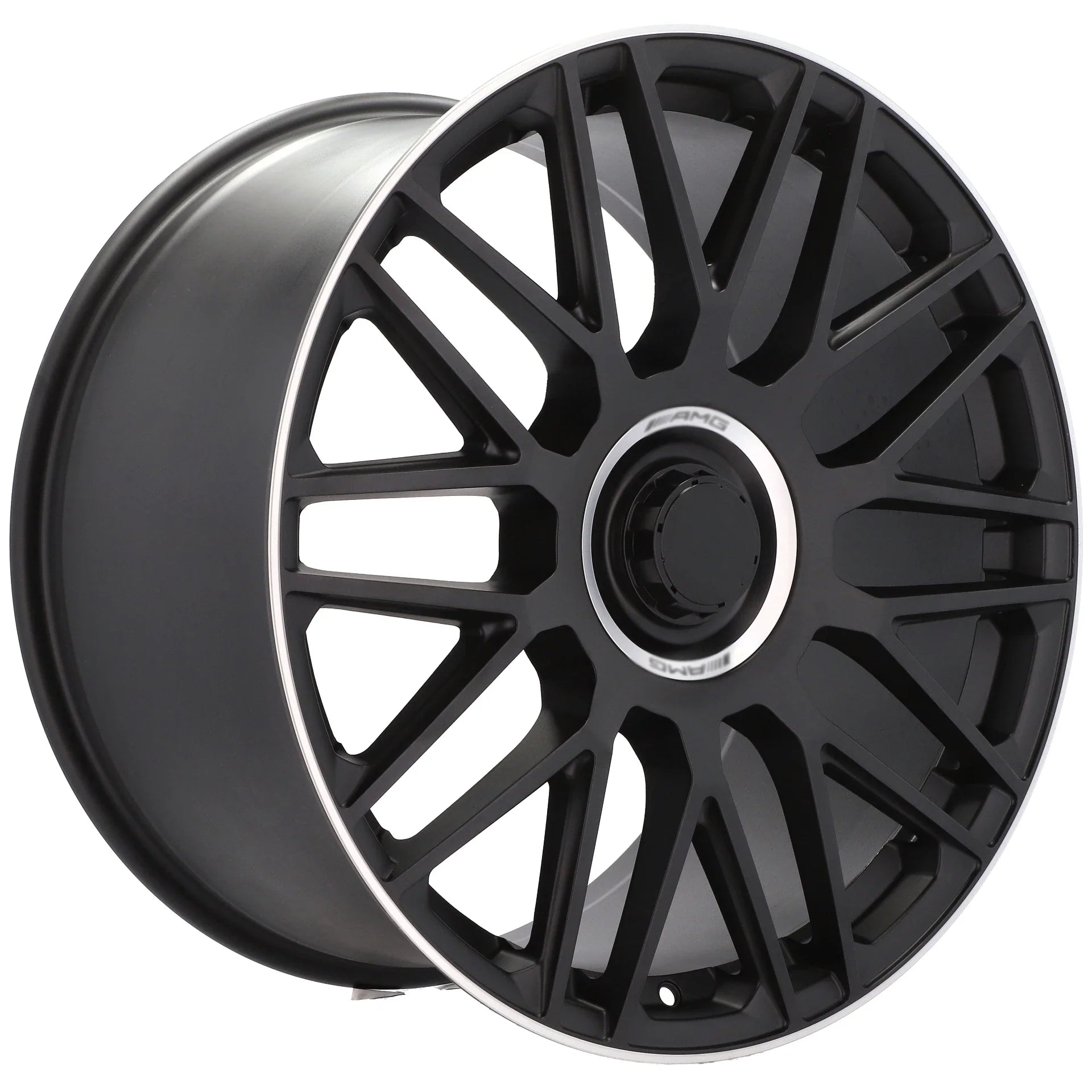 Alu kola pro Mercedes Y0207 9.5x20 5x112 ET38 66.6 Black Half Matt & Polished Lip