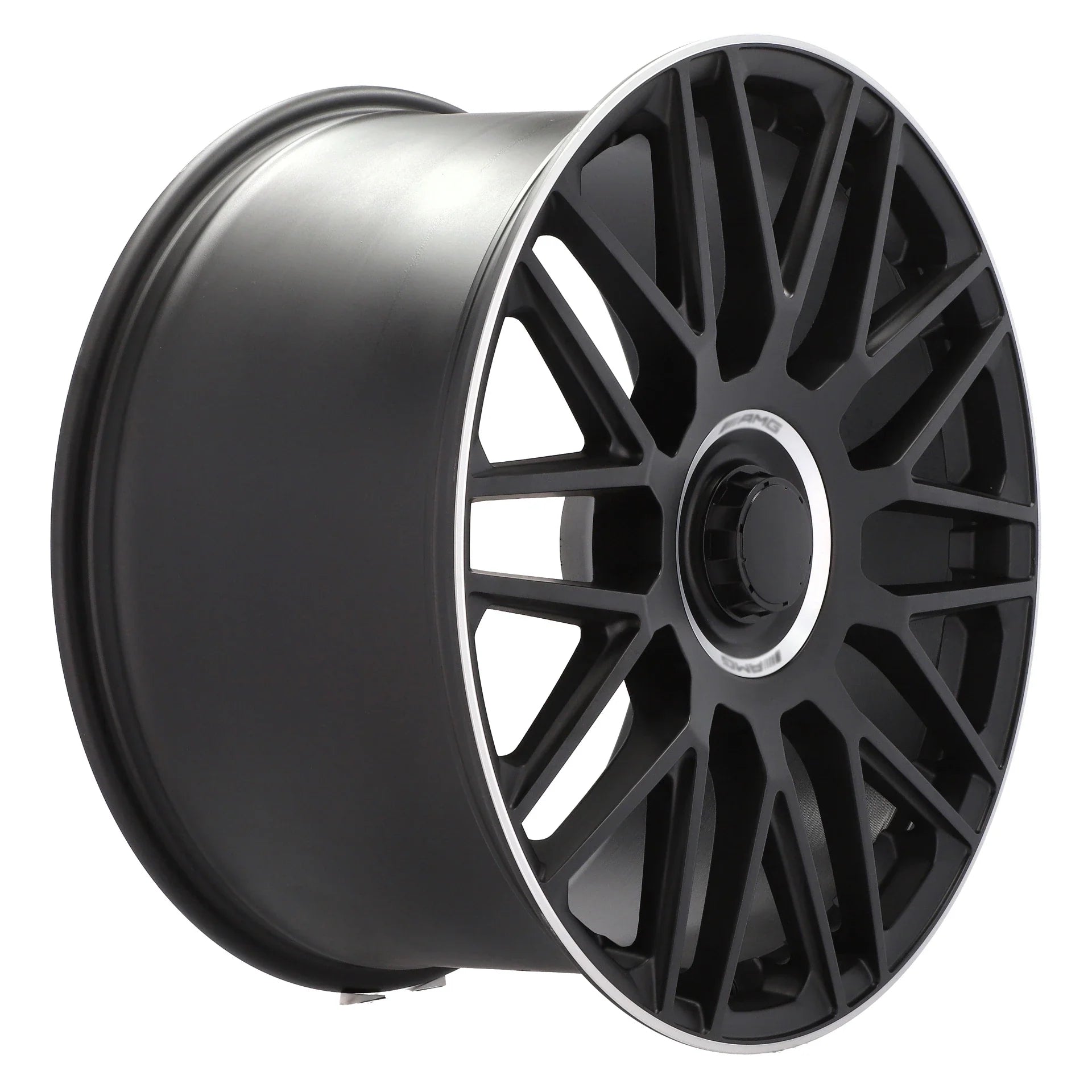 Alu kola pro Mercedes Y0207 9.5x20 5x112 ET38 66.6 Black Half Matt & Polished Lip