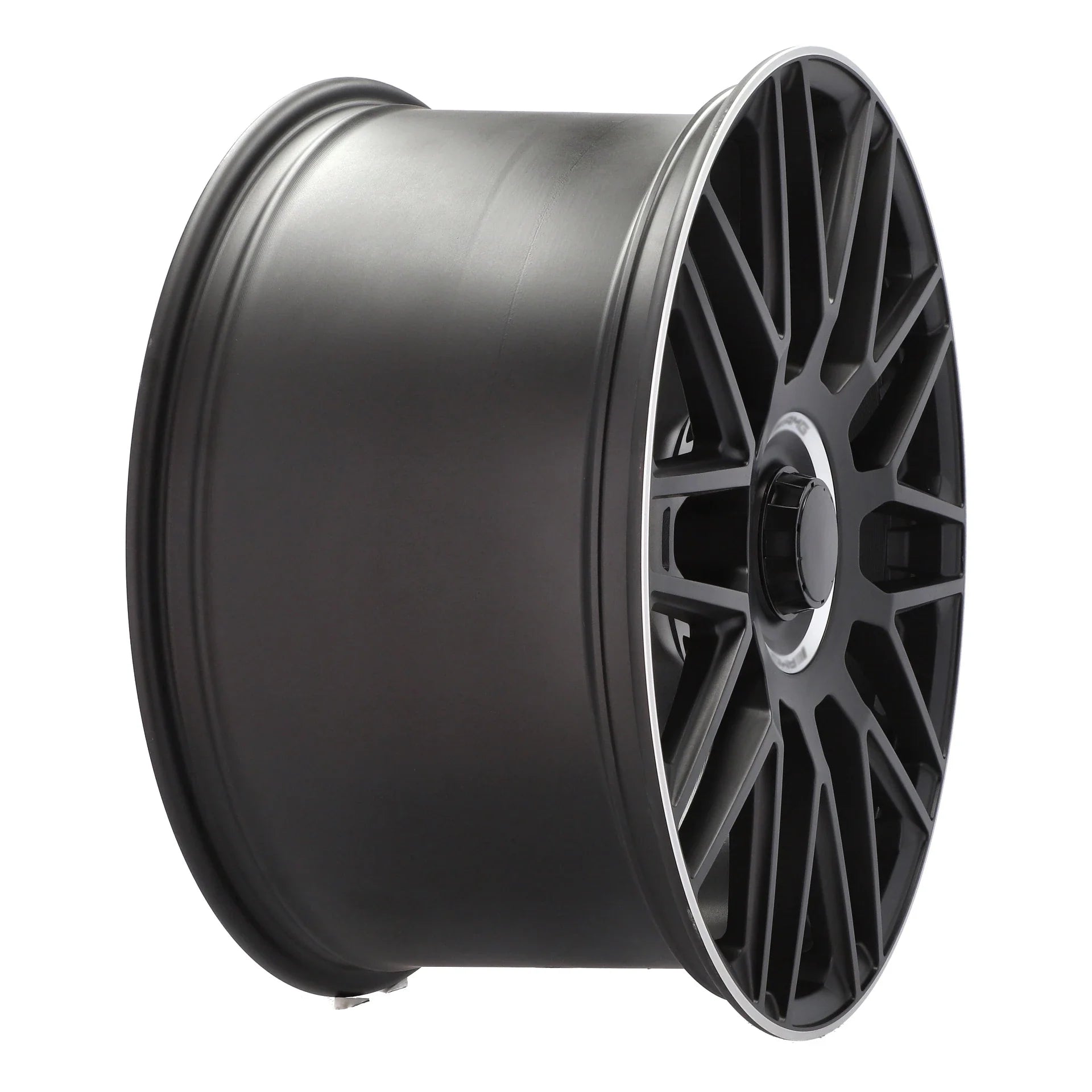 Alu kola pro Mercedes Y0207 9.5x20 5x112 ET38 66.6 Black Half Matt & Polished Lip
