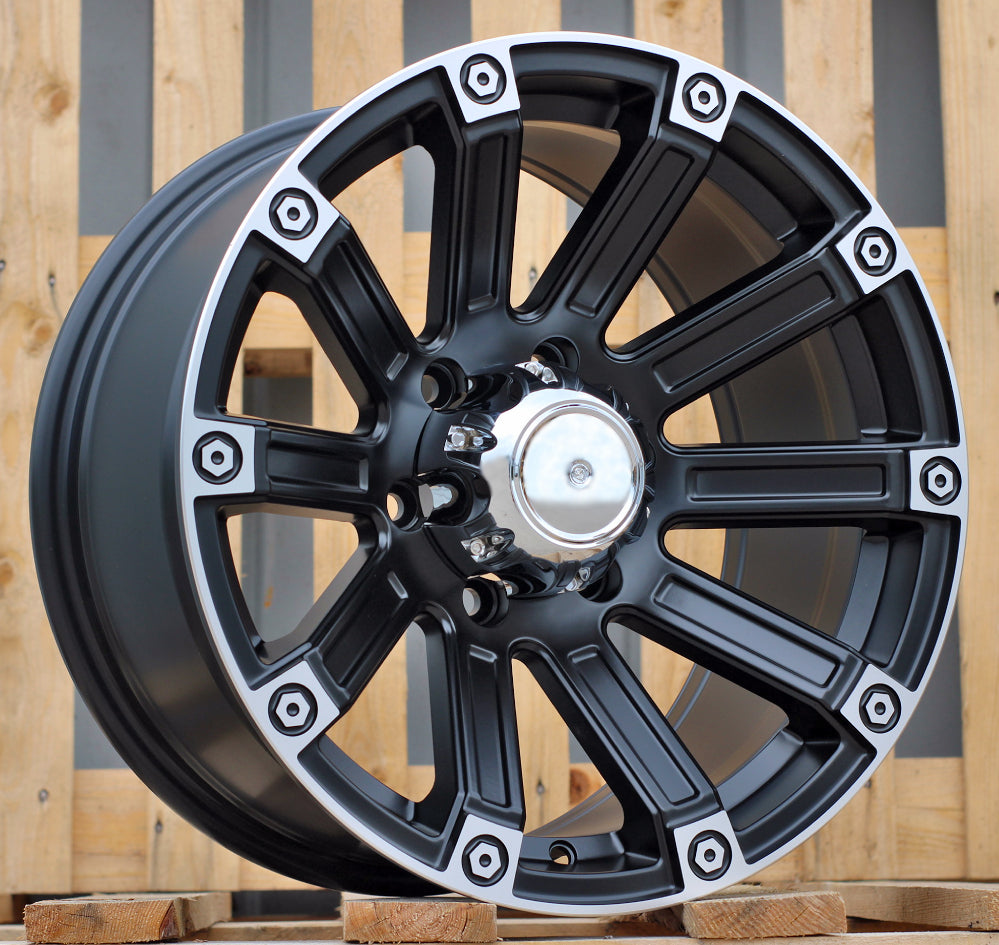 Alu kola Racing Line Y0210 8.5x17 6x139.7 ET0 černá, Offroad WheelsUp