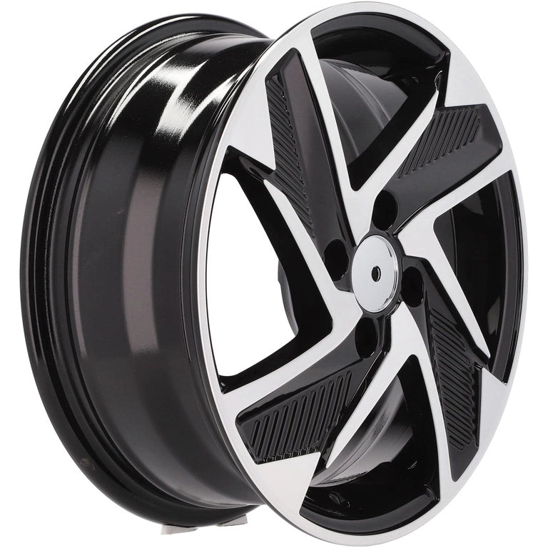 Alu kola pro Hyundai Y1169 6x15 4x100 ET48 54.1 Black Polished | Wheelsup.cz