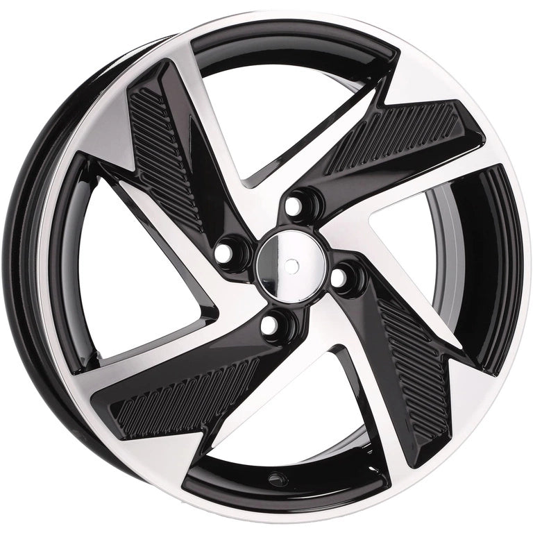 Alu kola pro Hyundai Y1169 6x15 4x100 ET48 54.1 Black Polished | Wheelsup.cz