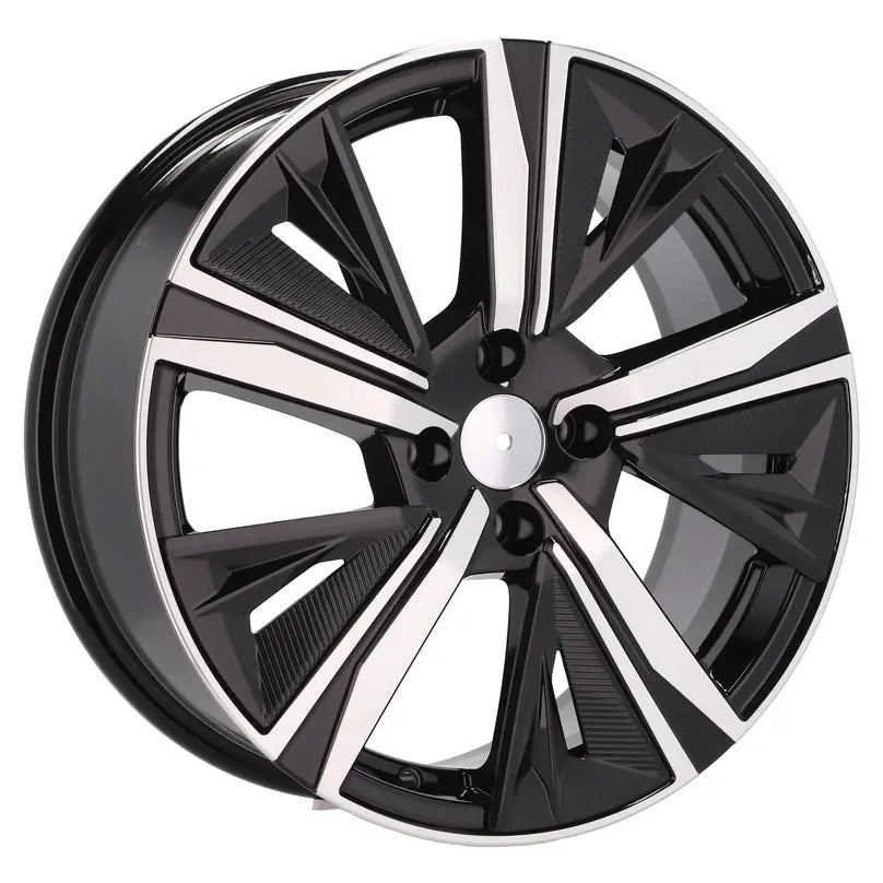 Alu kola pro Peugeot Y1187 7x17 5x108 ET44 65.1 Black Polished