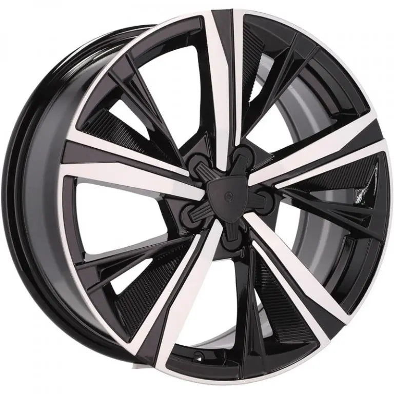 Alu kola pro Peugeot Y1187 7x17 5x108 ET44 65.1 Black Polished | Wheelsup.cz