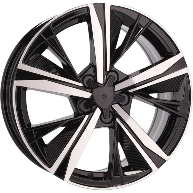 Alu kola pro Peugeot Y1187 7.5x18 5x108 ET44 65.1 Black Polished | Wheelsup.cz