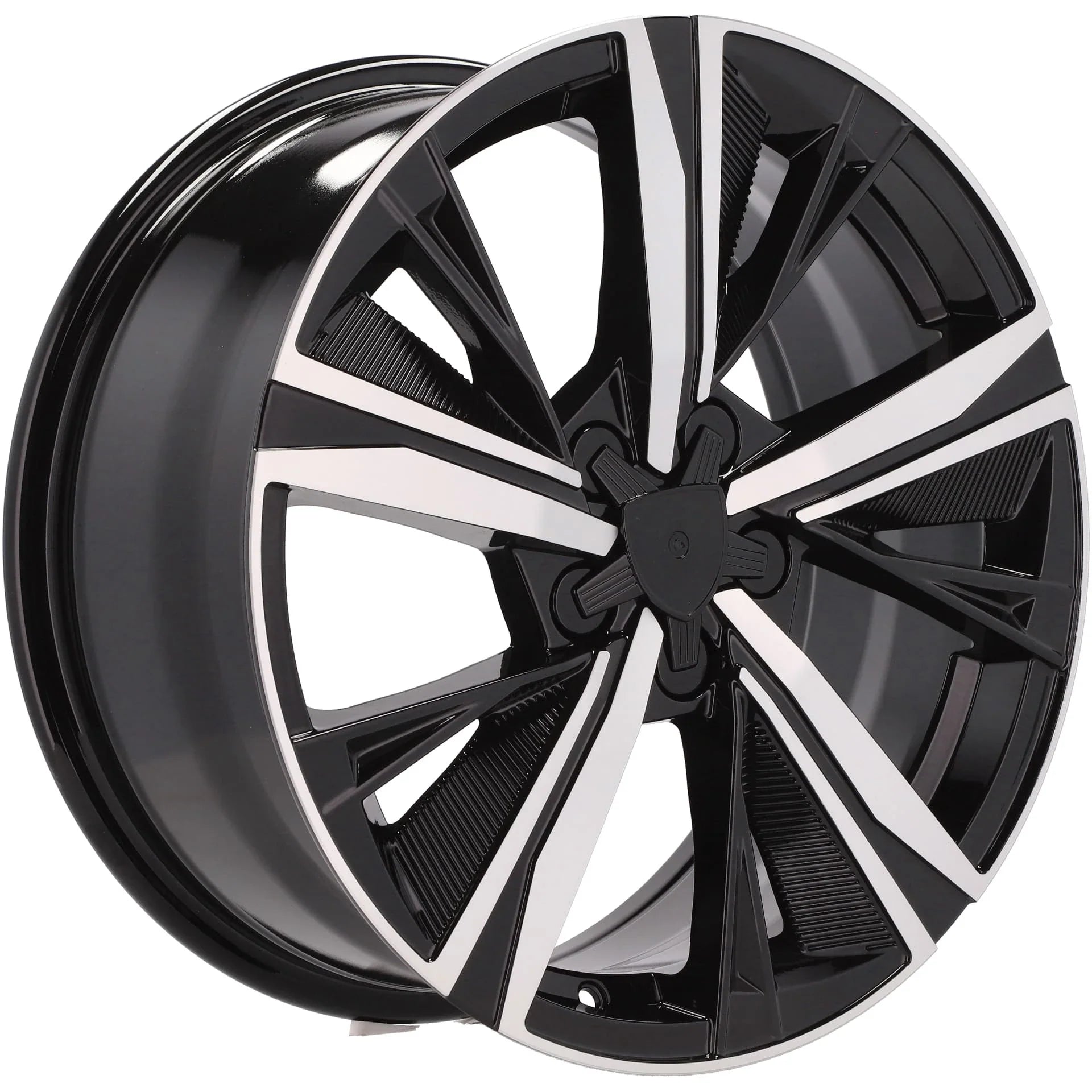 Alu kola pro Peugeot Y1187 7.5x17 5x108 ET44 65.1 Black Polished | Wheelsup.cz