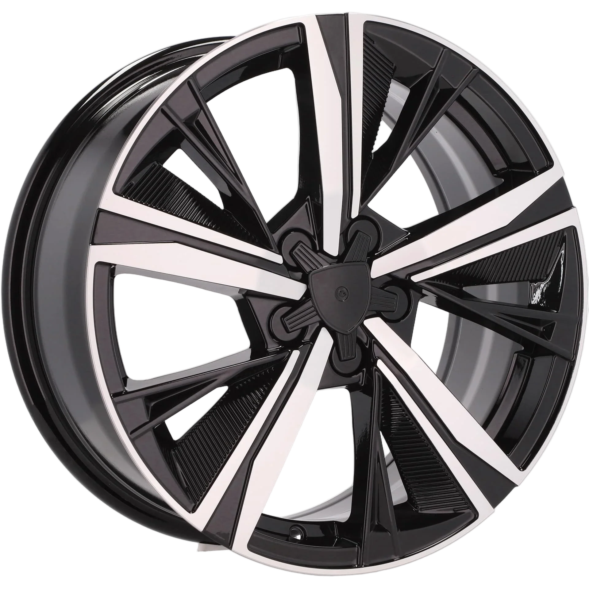 Alu kola pro Peugeot Y1187 7.5x18 4x108 ET32 65.1 Black Polished | Wheelsup.cz