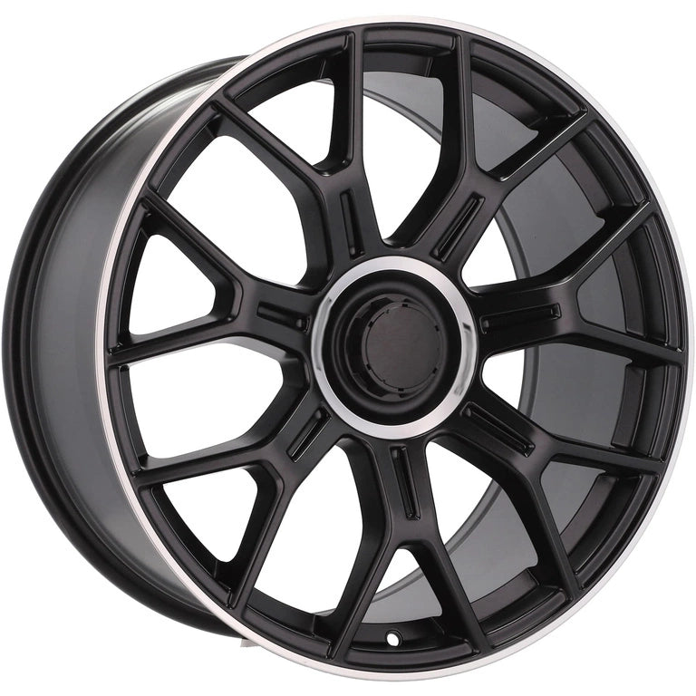 Alu kola pro Mercedes Y1188 9.5x21 5x112 ET22 66.6 Black Half Matt & Polished Lip