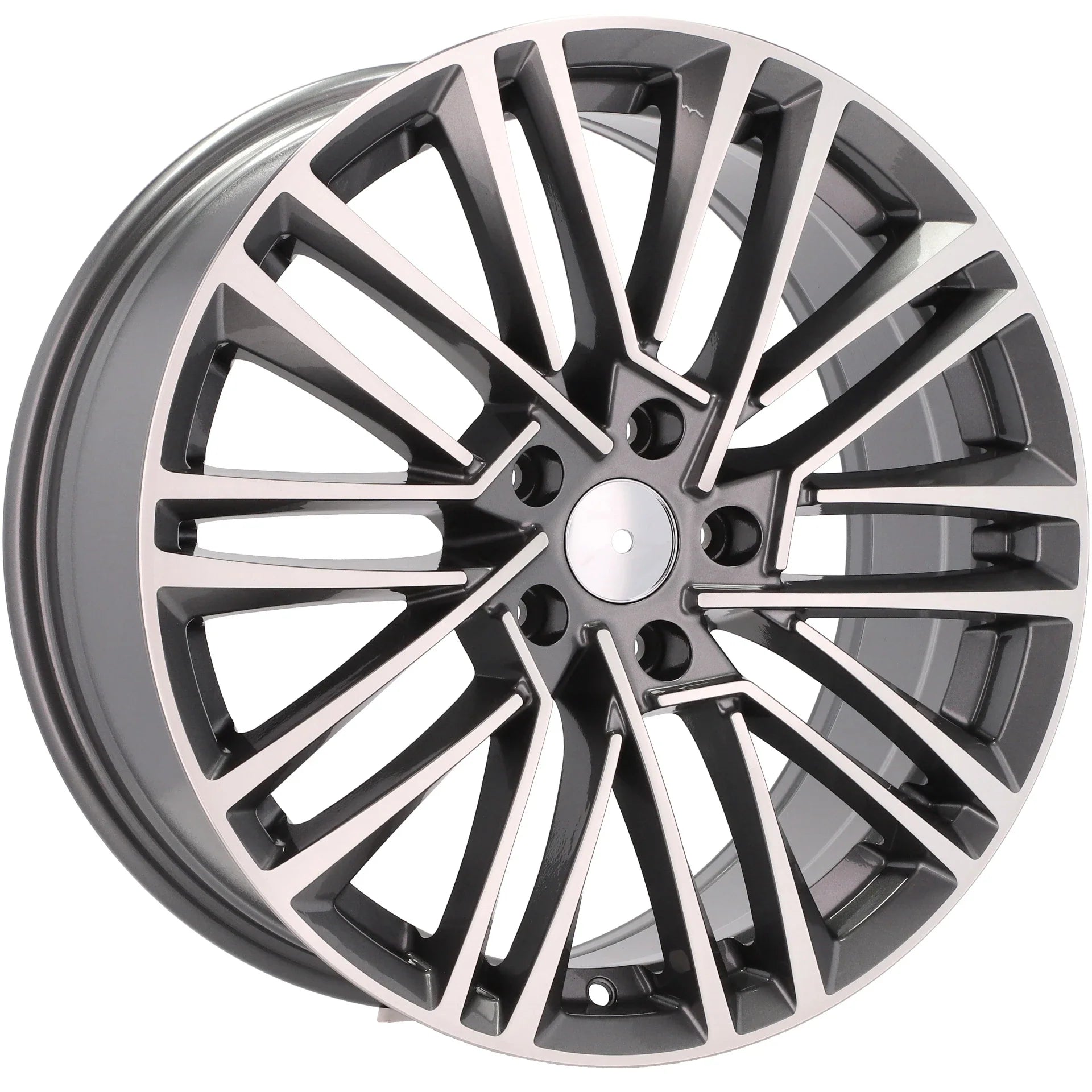 Alu kola pro Škoda Y1191 7.5x18 5x112 ET48 57.1 Grey Polished | Wheelsup.cz