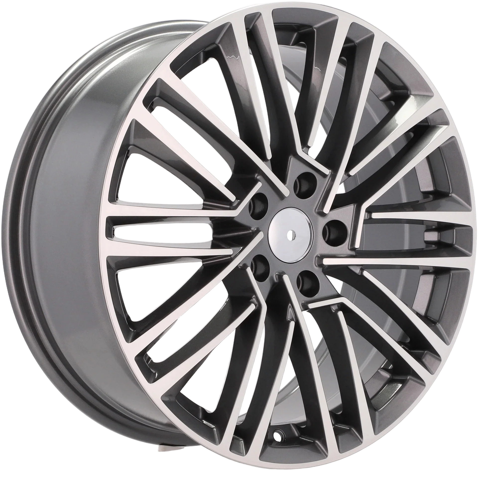 Alu kola pro Škoda Y1191 7.5x18 5x112 ET48 57.1 Grey Polished | Wheelsup.cz