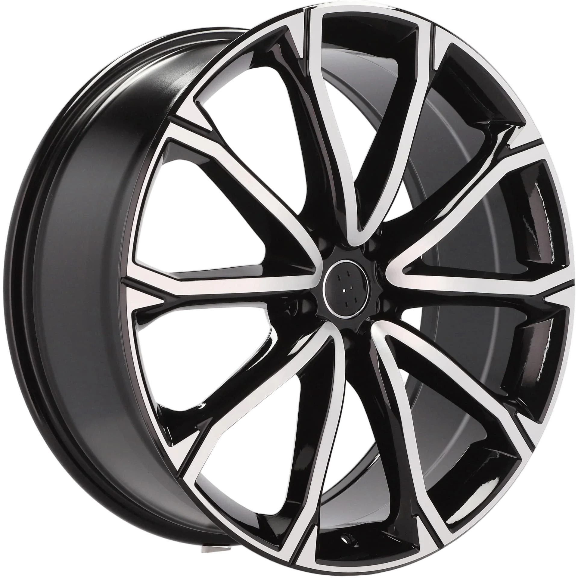 Alu kola pro Audi Y1197 8.5x21 5x112 ET38 66.6 Black Polished | Wheelsup.cz