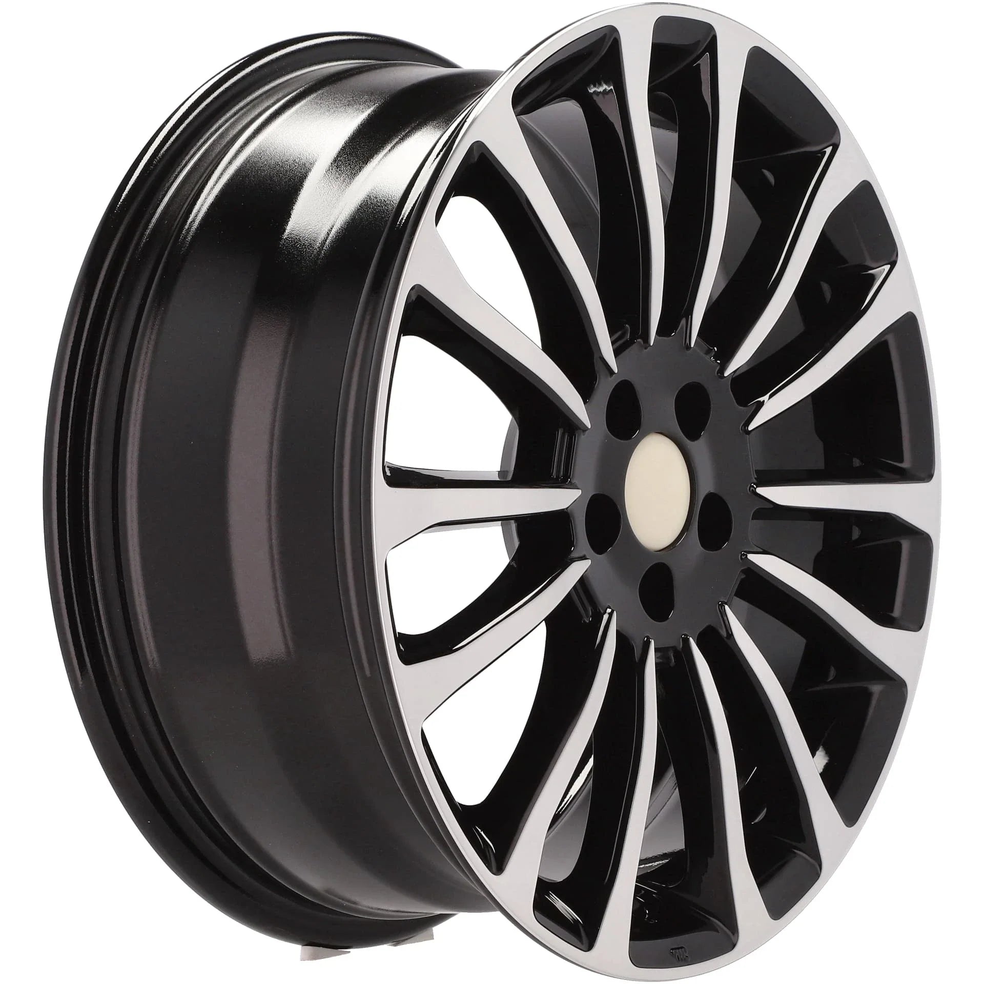 Alu kola pro Fiat Y1204 7x17 5x98 ET41 58.1 Black Polished | Wheelsup.cz