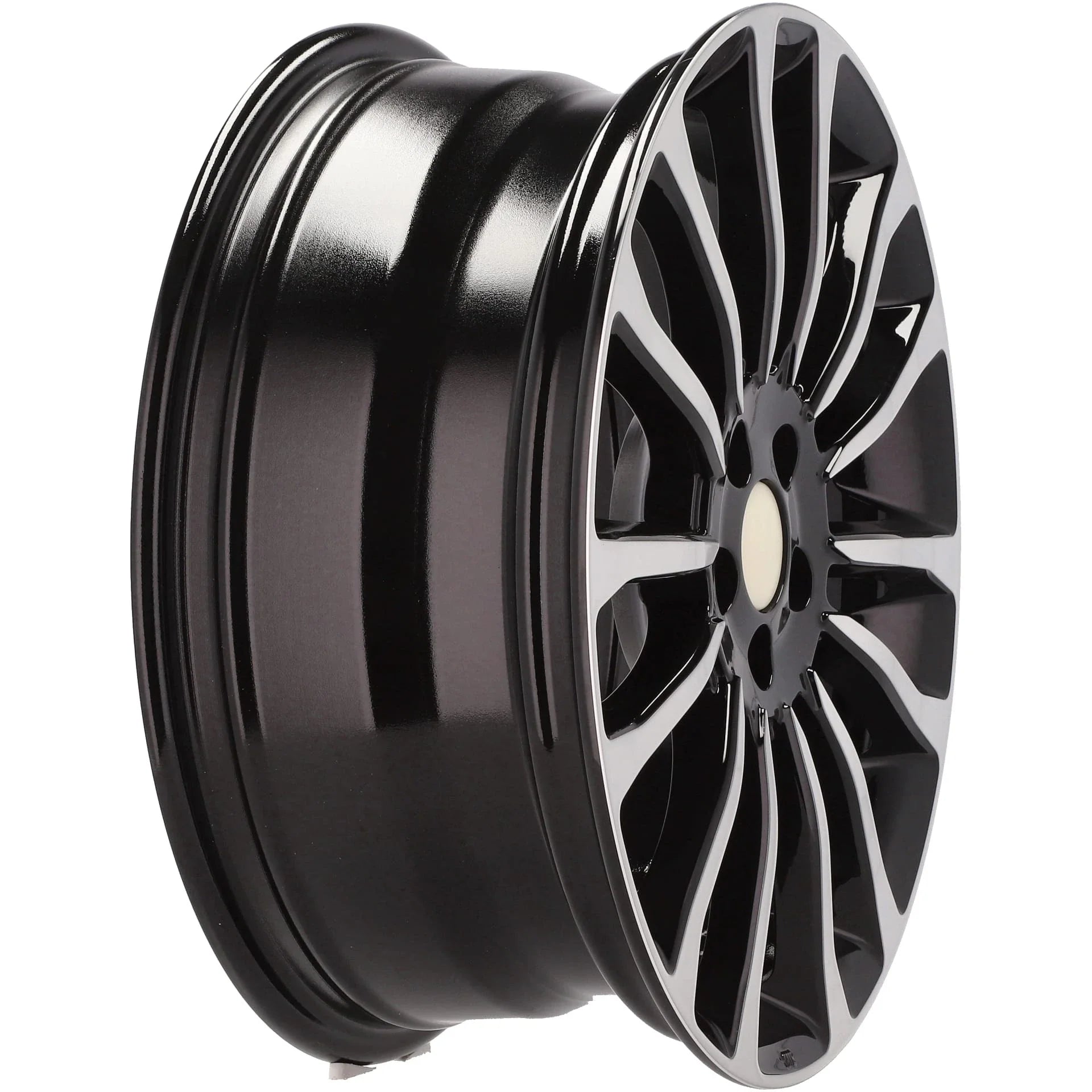 Alu kola pro Fiat Y1204 7x17 5x98 ET41 58.1 Black Polished | Wheelsup.cz