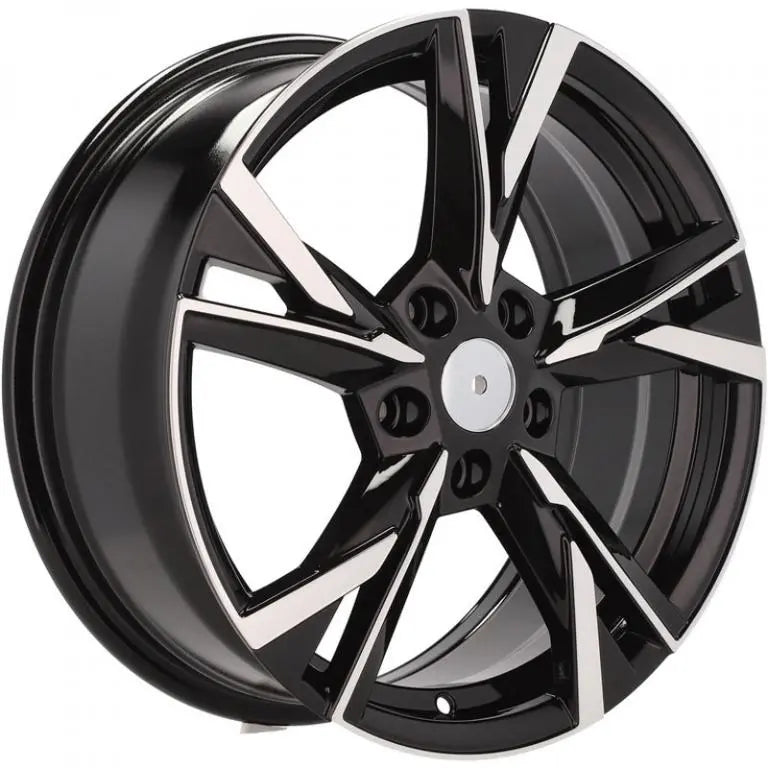 Alu kola pro Škoda Y1241 7.5x18 5x112 ET51 57.1 Black Polished | Wheelsup.cz