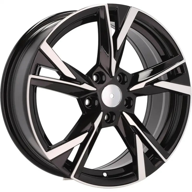 Alu kola pro Škoda Y1241 7.5x18 5x112 ET51 57.1 Black Polished | Wheelsup.cz