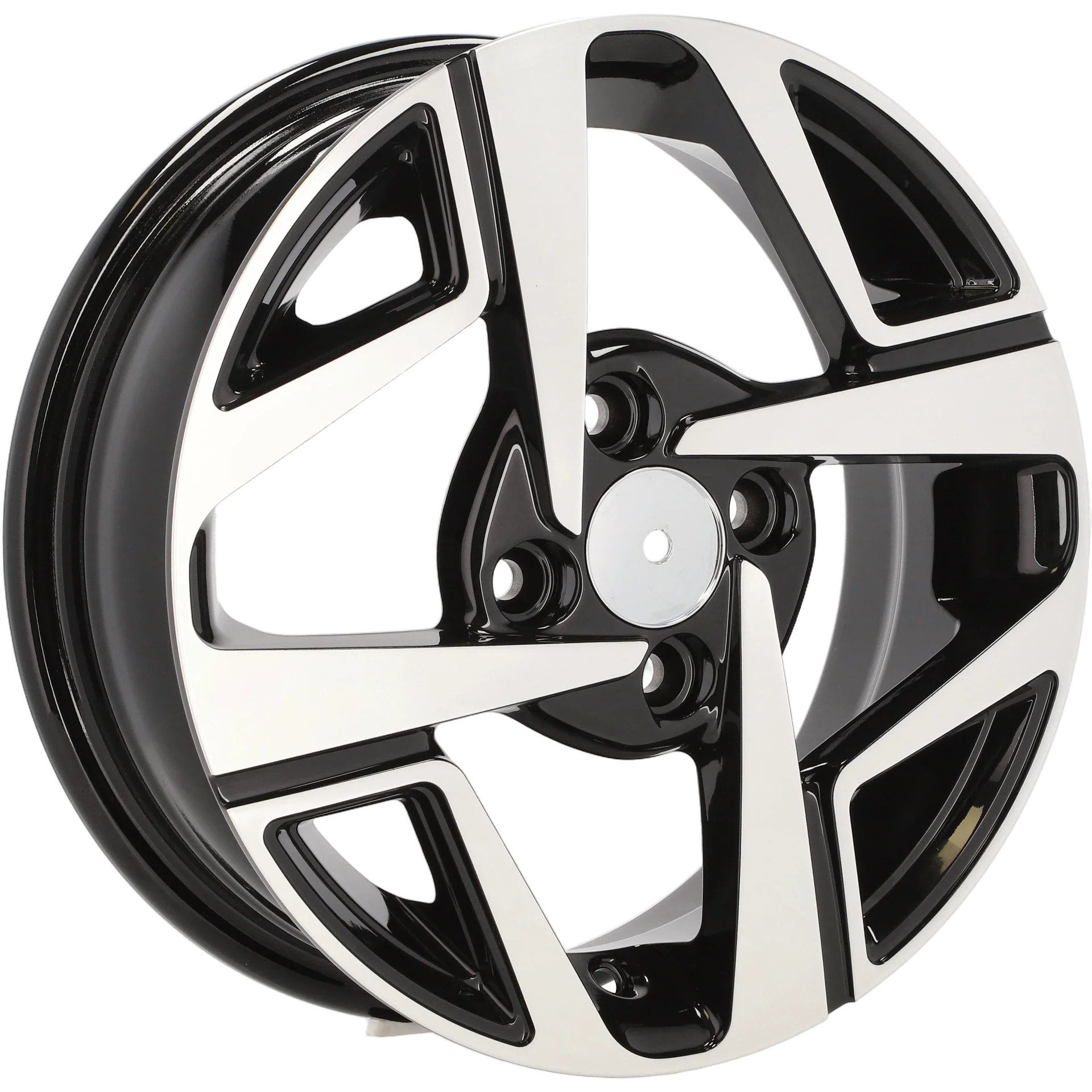 Alu kola pro Hyundai Y1245 5x14 4x100 ET41 54.1 Black Polished | Wheelsup.cz