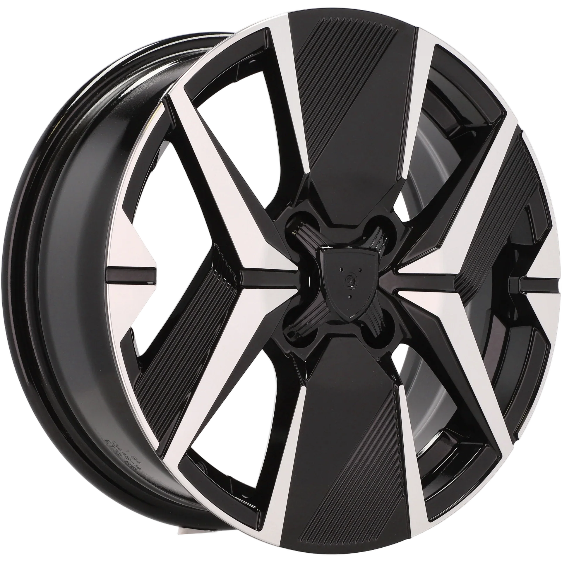 Alu kola pro Peugeot Y1256 6.5x16 4x108 ET32 65.1 Black Polished | Wheelsup.cz