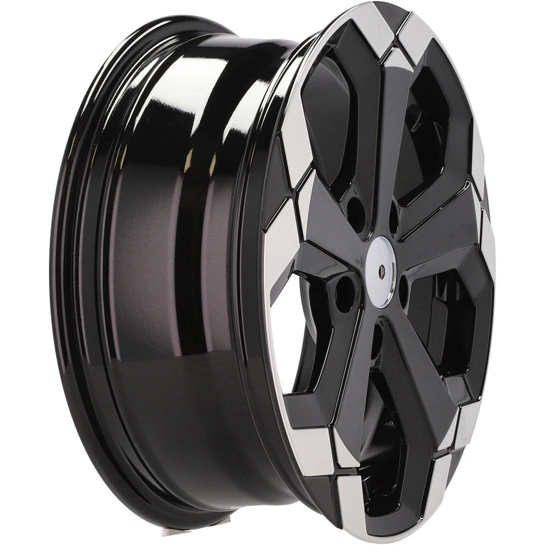 Alu kola pro Dacia Y1274 6.5x16 5x114.3 ET33 66.1 Black Partial Polished | Wheelsup.cz