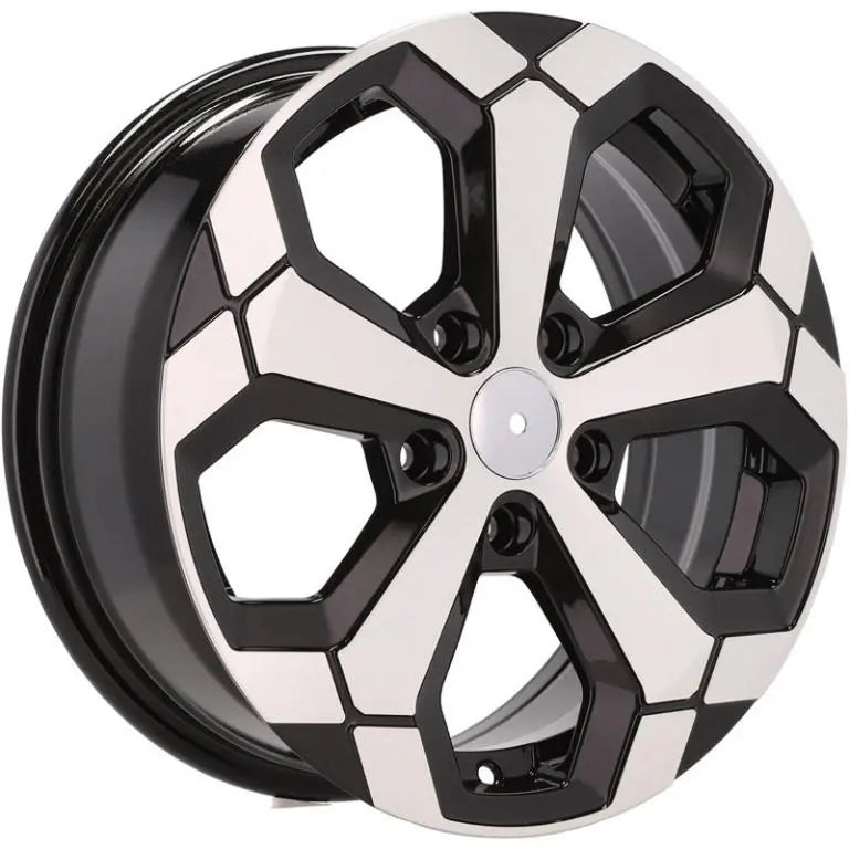 Alu kola pro Dacia Y1274 6.5x17 5x114.3 ET45 66.1 Black Polished Half Matt | Wheelsup.cz