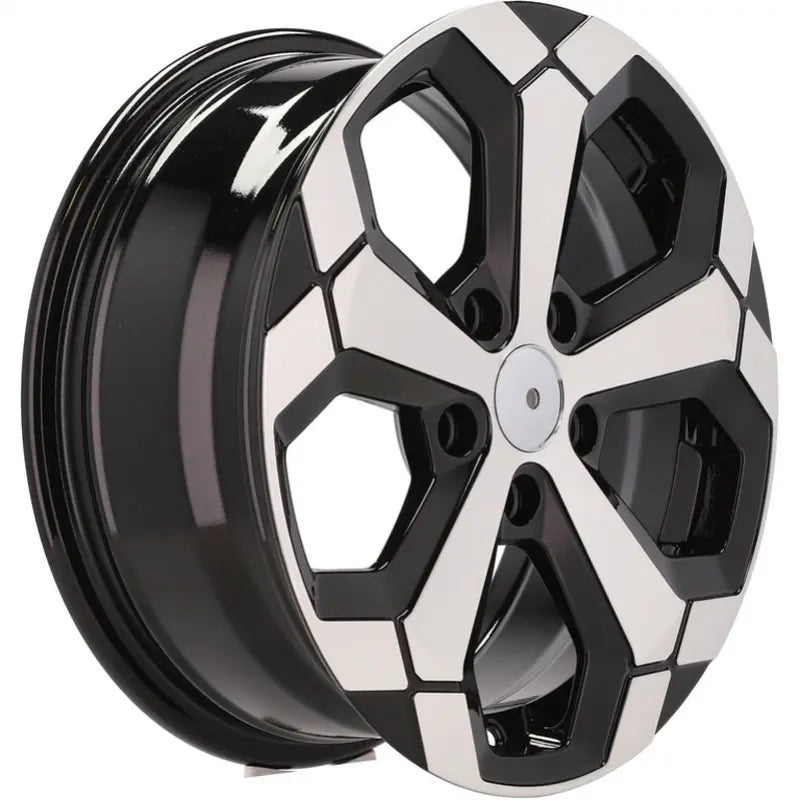Alu kola pro Dacia Y1274 6.5x17 5x114.3 ET45 66.1 Black Polished Half Matt | Wheelsup.cz
