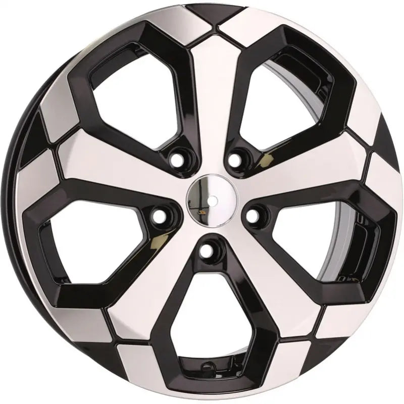 Alu kola pro Dacia Y1274 6.5x17 5x114.3 ET45 66.1 Black Polished Half Matt | Wheelsup.cz
