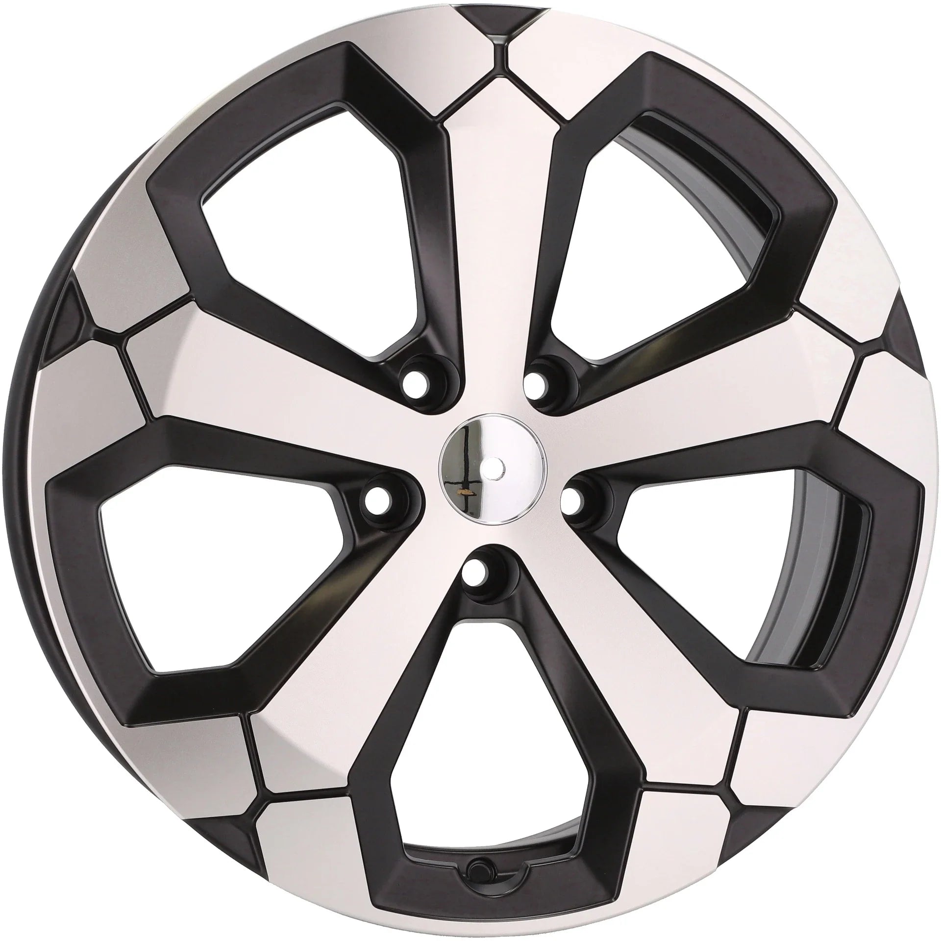 Alu kola pro Dacia Y1274 6.5x17 5x114.3 ET32 Black Polished Half Matt | Wheelsup.cz