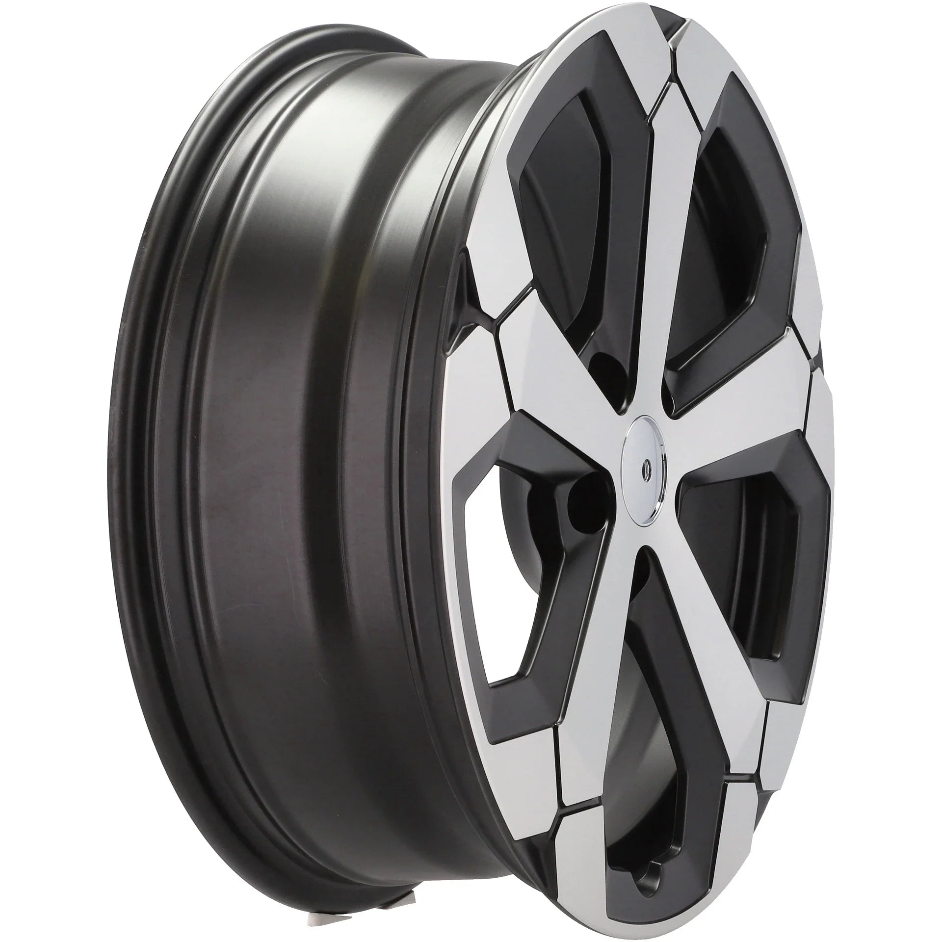 Alu kola pro Dacia Y1274 6.5x17 5x114.3 ET32 Black Polished Half Matt | Wheelsup.cz