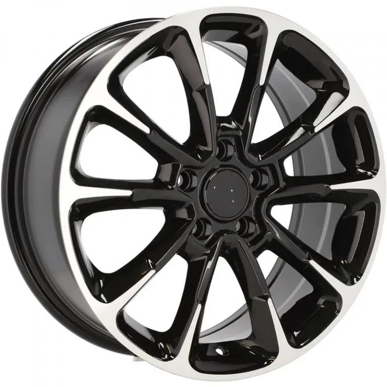 Alu kola pro Fiat Y1281 7x17 5x110 ET40 65.1 Black Polished | Wheelsup.cz