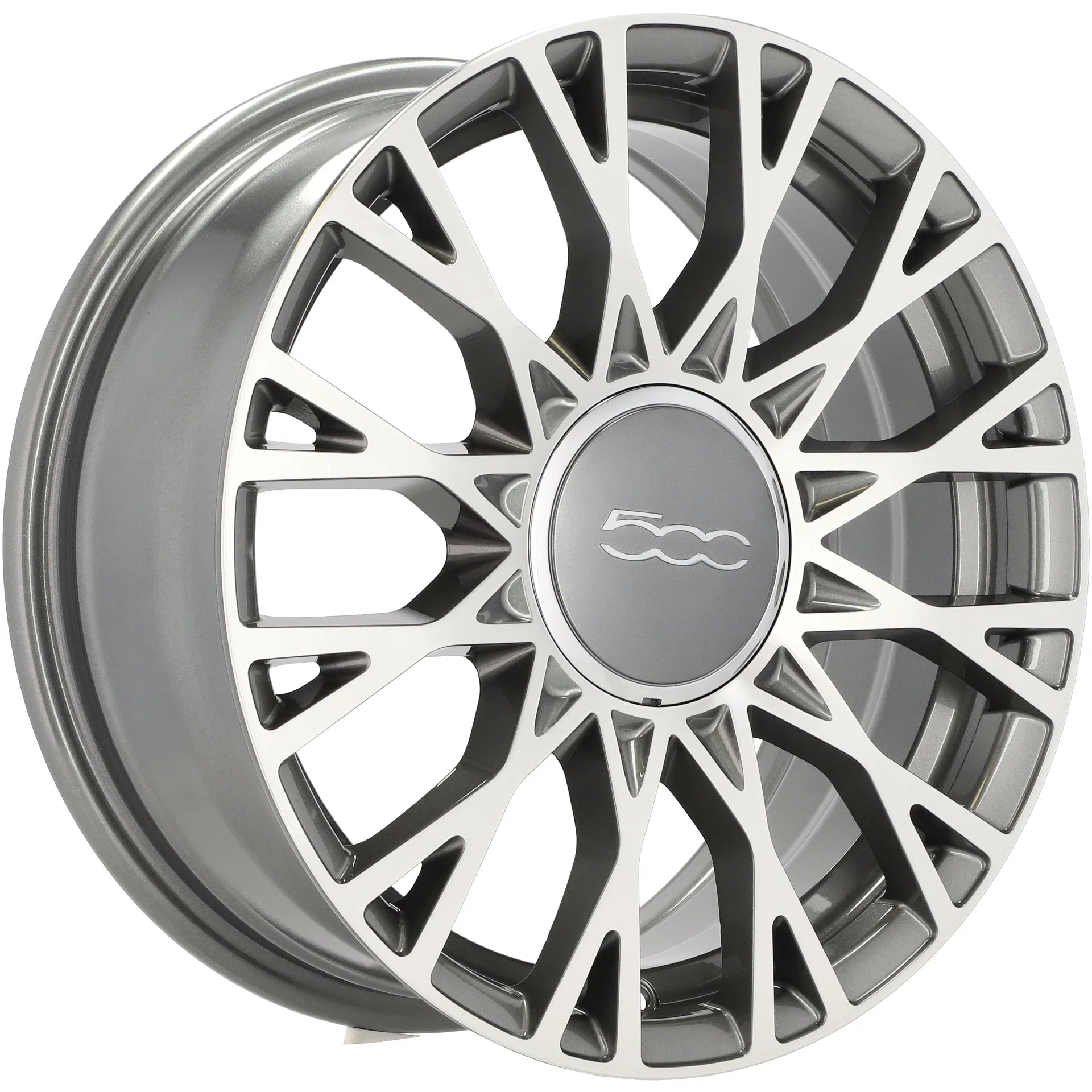 Alu kola pro Fiat Y1283 6.5x16 4x98 ET35 58.1 Grey Polished | Wheelsup.cz