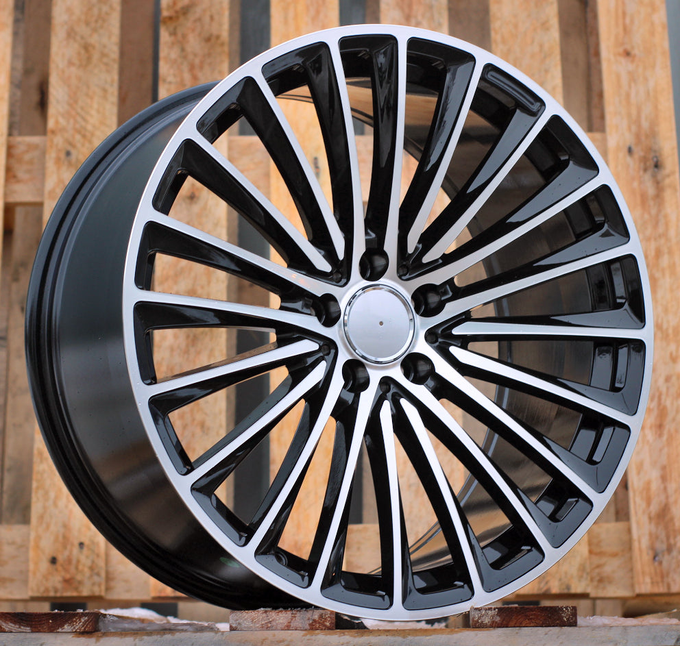 Alu kola Mercedes Y5909 8.5x20 5x112 ET35 Black Polished-Alu kola-WheelsUp