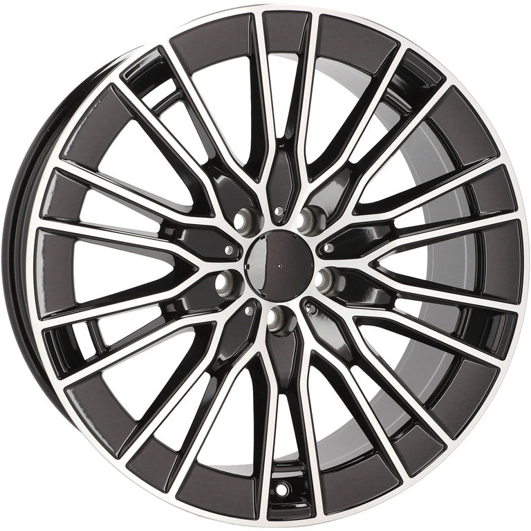 Alu kola pro Mercedes YF0427 8.5x19 5x112 ET35.5 66.6 Black Polished | Wheelsup.cz