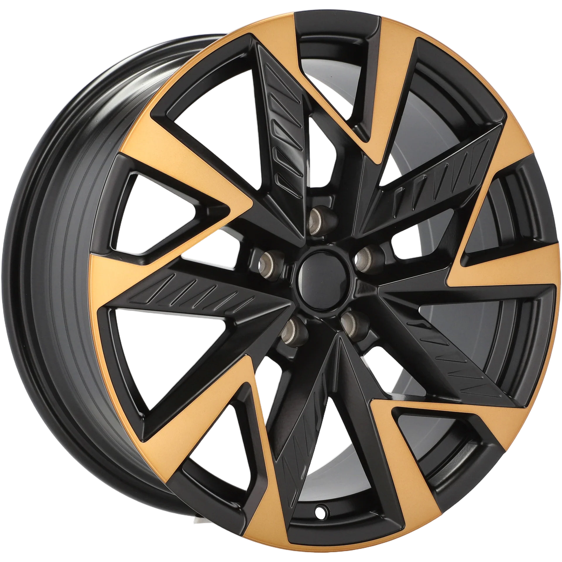 Alu kola pro Cupra YF0443 8x18 5x112 ET40 57.1 Black Polished Half Matt Cooper