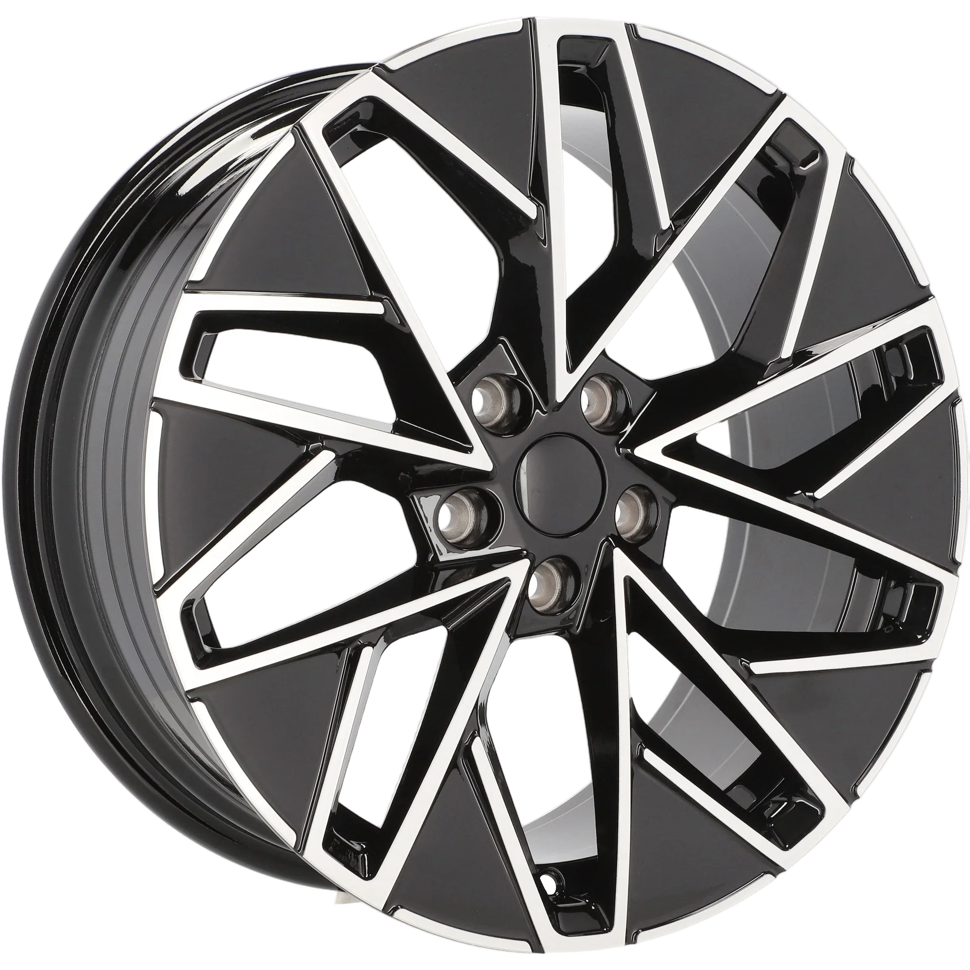 Alu kola pro Škoda YF0444 8x18 5x112 ET44 57.1 Black Polished | Wheelsup.cz