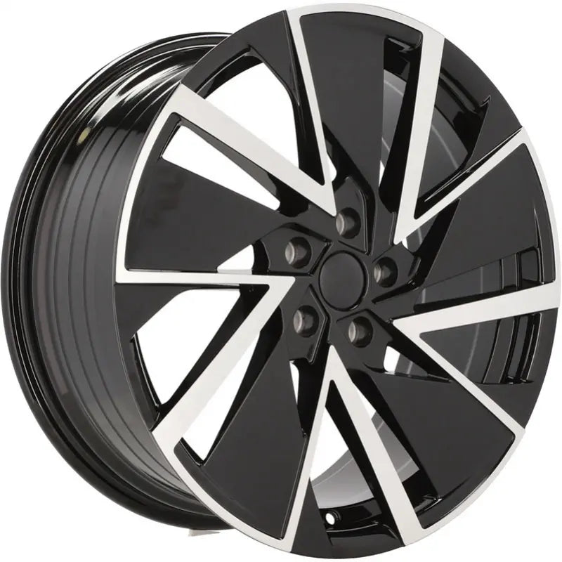 Alu kola pro Škoda YF0445 8x19 5x112 ET45 57.1 Black Polished | Wheelsup.cz